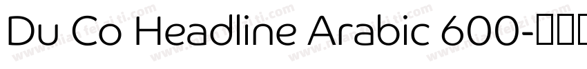 Du Co Headline Arabic 600字体转换